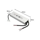 Compact waterproof power supply 12V 300W IP67