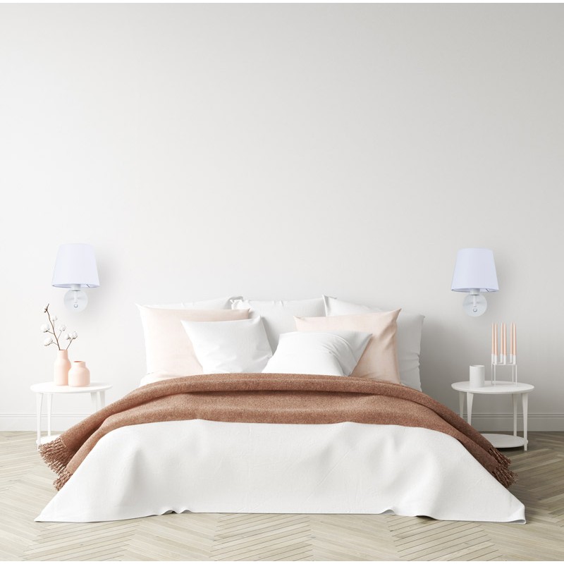 Wall light with shade and switch Classic "RIGA" - E27