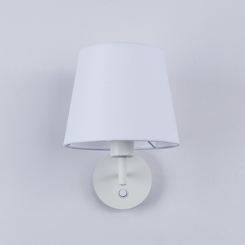 Wall light with shade and switch Classic "RIGA" - E27