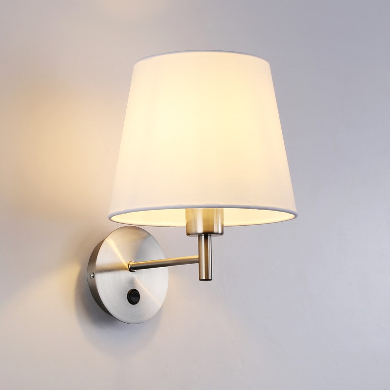 Wall light with shade and switch Classic "RIGA" - E27