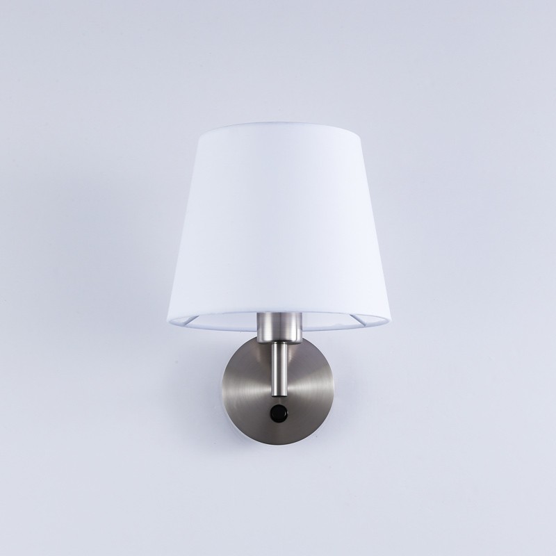 Wall light with shade and switch Classic "RIGA" - E27