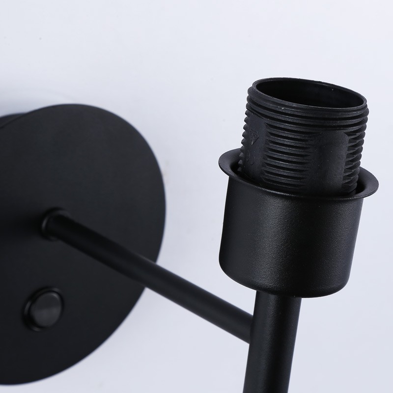 Wall light with shade and switch Classic "RIGA" - E27
