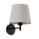 Wall light with shade and switch Classic "RIGA" - E27