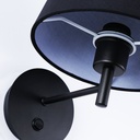 Wall light with shade and switch Classic "RIGA" - E27