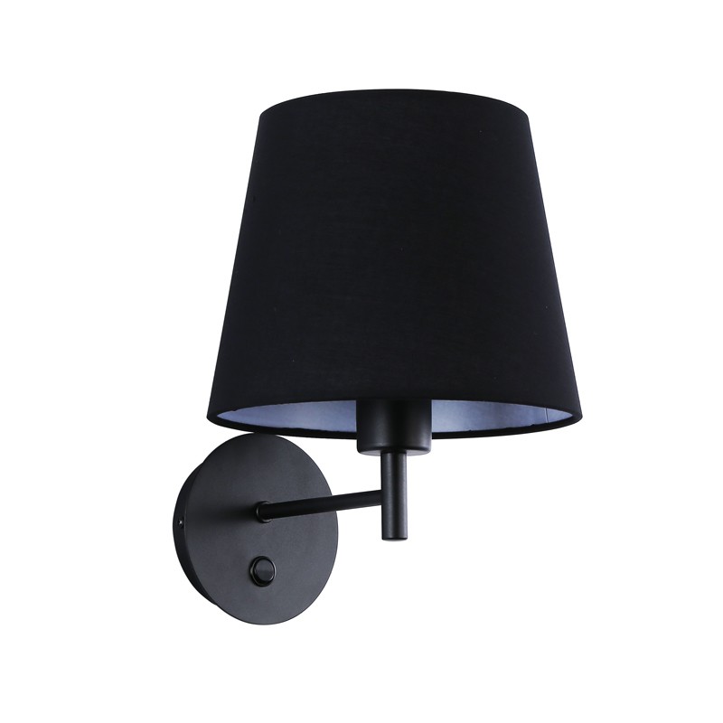 Wall light with shade and switch Classic "RIGA" - E27