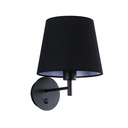 Wall light with shade and switch Classic "RIGA" - E27