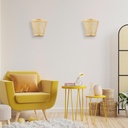 Wicker wall sconce "Pani".
