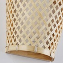 Wicker wall sconce "Pani".
