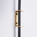 Plug-in crystal ball wall sconce "Bilsen" - E27