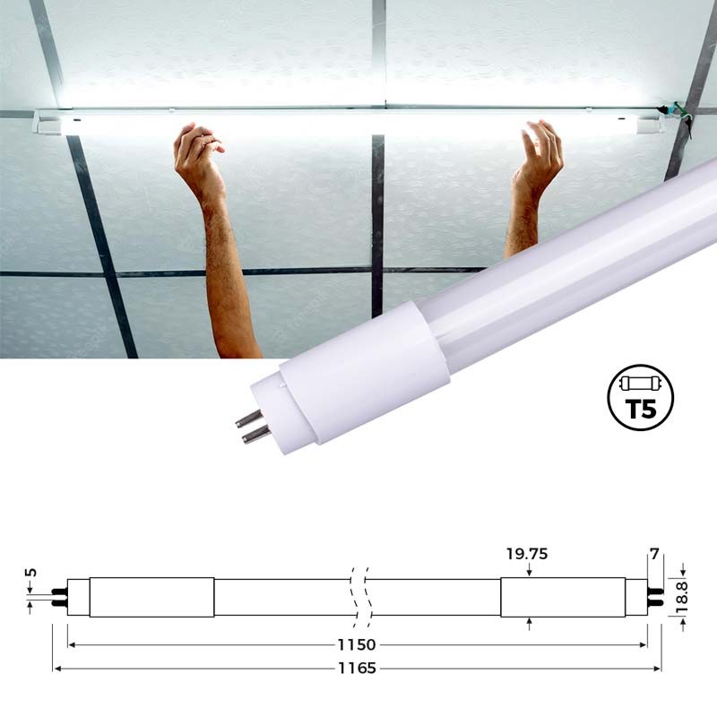 LED Tube 120cm T5 - 16W - 115lm/W