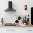Wall lamp in wood and metal, with cable and plug "Montse" - E27