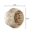 Wicker wall sconce "Berlam".