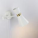 Plug-in swing arm wall sconce "SILVA"