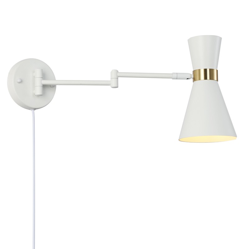 Plug-in swing arm wall sconce "SILVA"
