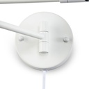 Plug-in swing arm wall sconce "SILVA"