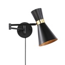 Plug-in swing arm wall sconce "SILVA"