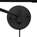 Plug-in swing arm wall sconce "SILVA"