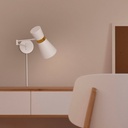 Plug-in swing arm wall sconce "SILVA"