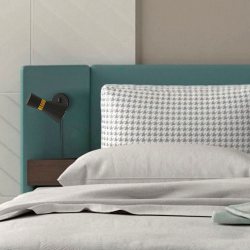Plug-in swing arm wall sconce "SILVA"