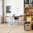 Plug-in metal pendant light "Mir" - E27