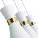 Plug-in metal pendant light "Mir" - E27