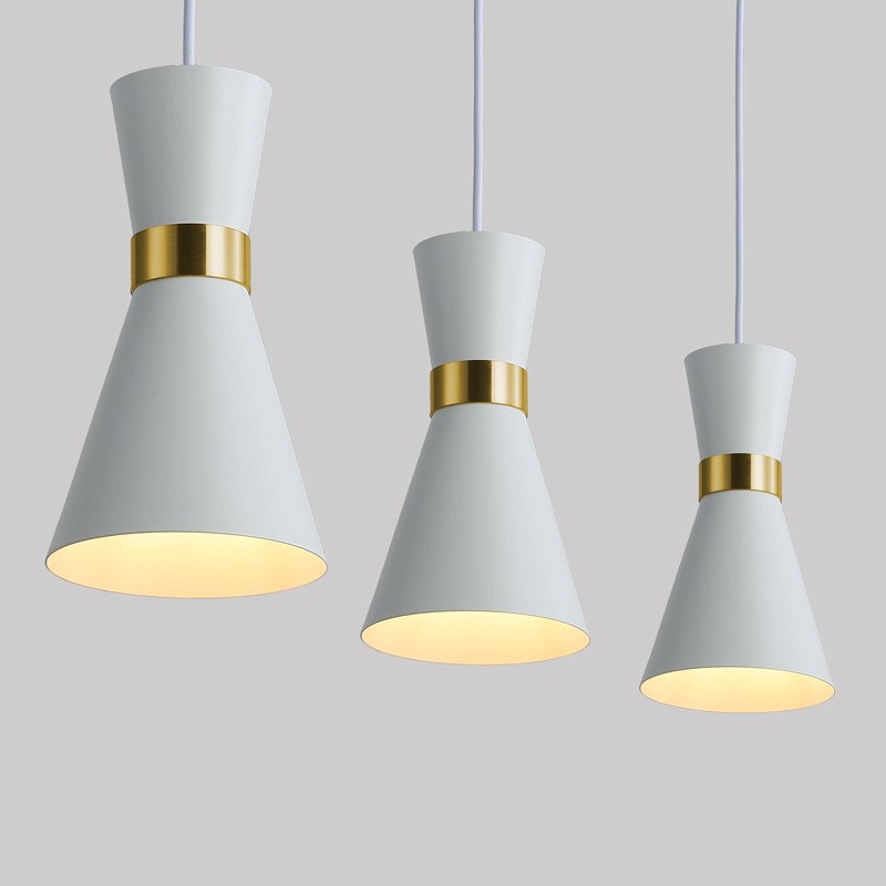 Plug-in metal pendant light "Mir" - E27