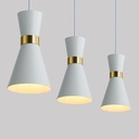 Plug-in metal pendant light "Mir" - E27