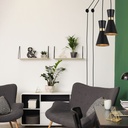 Plug-in metal pendant light "Mir" - E27