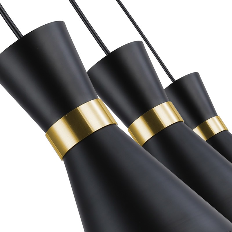 Plug-in metal pendant light "Mir" - E27