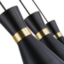 Plug-in metal pendant light "Mir" - E27