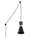 Plug-in metal pendant light "Mir" - E27