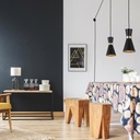 Plug-in metal pendant light "Mir" - E27