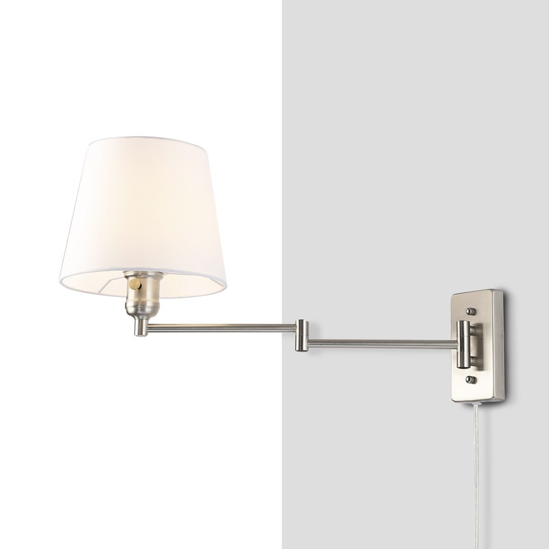 Wall light with articulated arm and "Clark" socket - E27