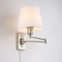 Wall light with articulated arm and "Clark" socket - E27