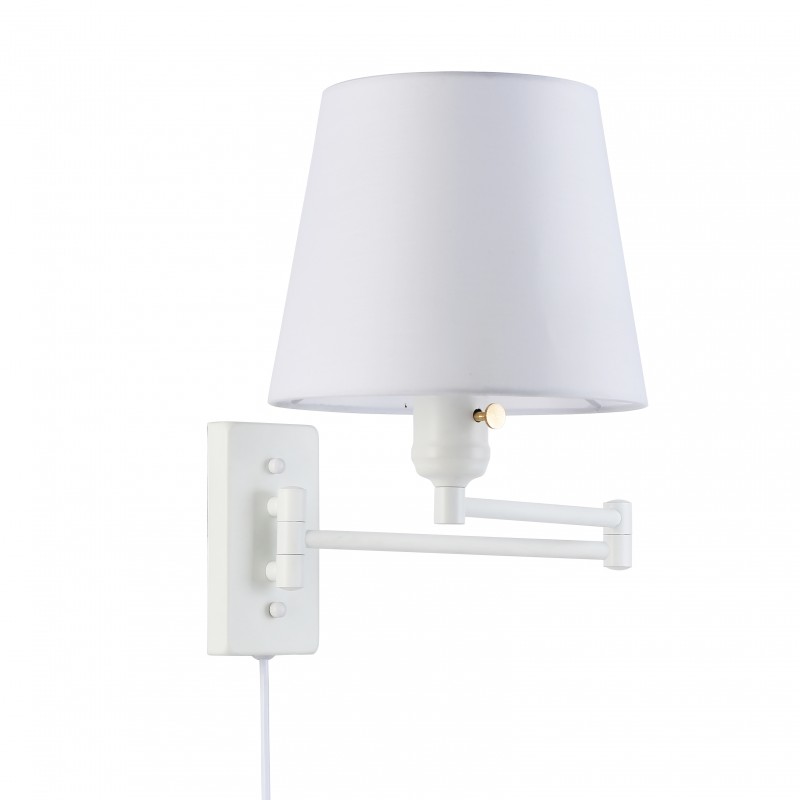 Wall light with articulated arm and "Clark" socket - E27