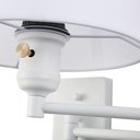 Wall light with articulated arm and "Clark" socket - E27