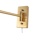 Wall light with articulated arm and "Clark" socket - E27