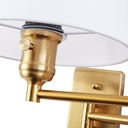 Wall light with articulated arm and "Clark" socket - E27