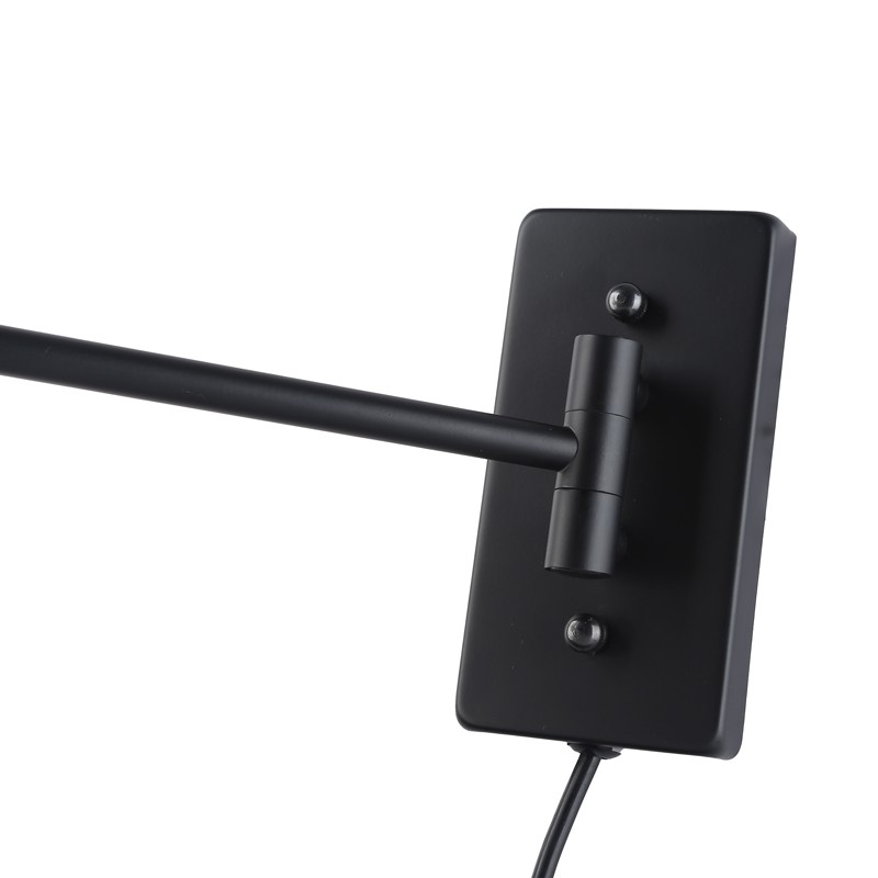 Wall light with articulated arm and "Clark" socket - E27