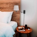 Wall light with articulated arm and "Clark" socket - E27