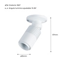 Ceiling light with zoom - Adjustable - 2700K - 3W