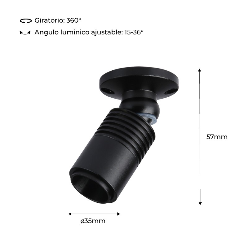 Ceiling light with zoom - Adjustable - 2700K - 3W