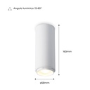 LED Ceiling Light 8W - Adjustable light angle - 2800K