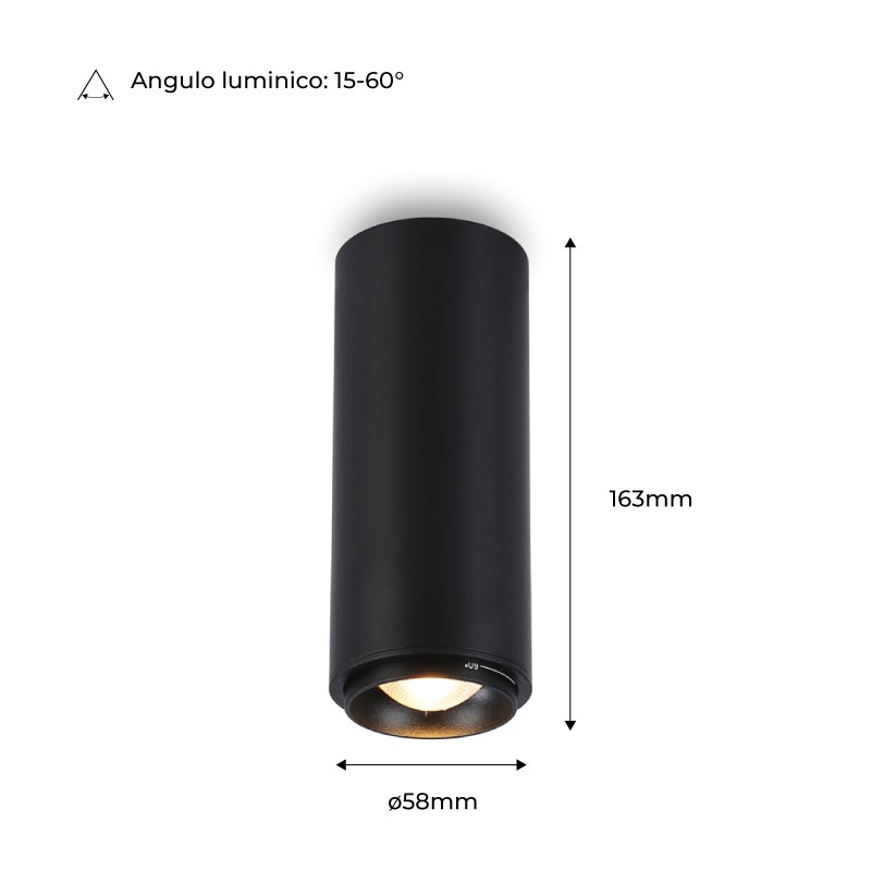 LED Ceiling Light 8W - Adjustable light angle - 2800K