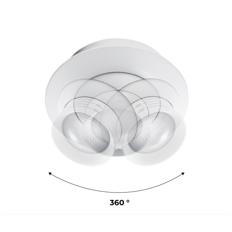LED recessed spotlight with zoom - Adjustable - Cree Chip - 2700K - 3W