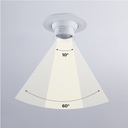 LED recessed spotlight with zoom - Adjustable - Cree Chip - 2700K - 3W