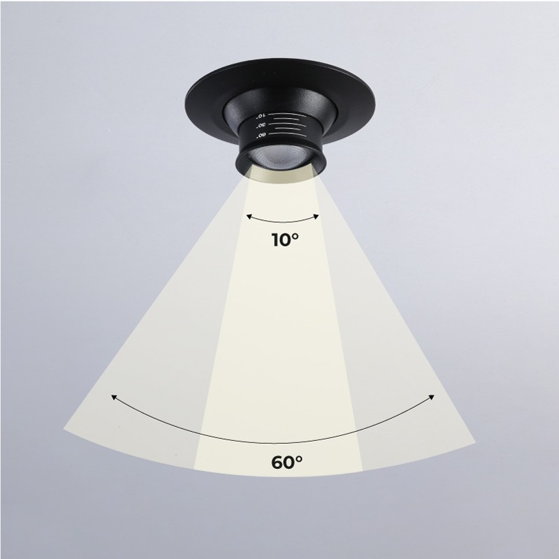 LED recessed spotlight with zoom - Adjustable - Cree Chip - 2700K - 3W
