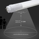 LED Tube T8 120cm 18W with microwave sensor 6000K