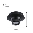 LED recessed spotlight with zoom - Adjustable - Cree Chip - 2700K - 3W