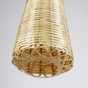 Wicker pendant lamp "Boa".